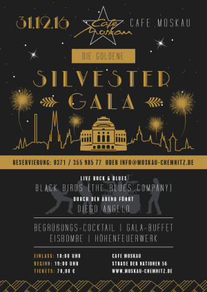 Die goldene Silvestergala Angebote Cafe Moskau